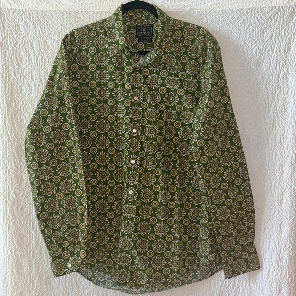 Lucky Brand Dungarees America by Gene Montesano Long Sleeve Button Down Shirt